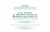 La Cita y Referencia Bibliogrfica .Gu­a basada en las normas APA Lic. Silvia Torres Lic. Adina