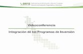 Videoconferencia Integración de los Programas de Inversión · Fondos Subsidios Convenios Programas Ingresos Propios . ... a $73, 040.00 Sanciones Art. 39 de la Ley 584 de Fiscalización