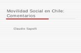 Movilidad Social en Chile: Comentarios - expansiva.cl · Movilidad Social en Chile: Comentarios ... sobre las fuentes de fluidez en cada país”. ... Comentario relevante para los