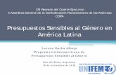 Presupuestos Sensibles al Género en América Latina · Directrices Presupuestarias. ... género de Bolivia Inversión en equidad de género (IEG) IEG = IF+ ICF+ICI = X 100 . ...