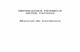 IMPRESORA TÉRMICA SERIE TSP800II - starmicronics.com · A continuación, se detalla el procedimiento para instalar el controlador de la impresora y el software de la utilidad, almacenados