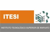 Presentación de PowerPoint - ITESI · individual y el ambiente institucional, para fortalecer ... Reporte de termino ANEXO V Carta de terminación Utilizado para terminar el Servicio