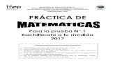 MINISTERIO DE EDUCACIÓN PÚBLICA DEPARTAMENTO DE …costarica.elmaestroencasa.com/e-books/elmec/bach-a-tu-medida/... · Práctica Matemáticas / Bachillerato a tu Medida / Convocatoria