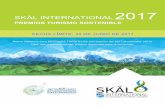 PREMIOS TURISMO SOSTENIBLE - skal.org · Ecoturismo y de las Montañas, Skål International lanzó los Premios Turismo Sostenible para dar reconocimiento a las mejores prácticas