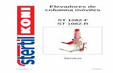 Elevadores de columna móviles - Stertil Extranet | Stertil Extranet · Manual de revisión para los elevadores de columna móviles de Stertil -Koni de 8,2 toneladas ST 1082-F ST