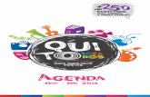 Agenda de Fiestas de Fundación de Quito 2014 · policromada y dorado al agua Restcn_rackyes. expkcrón Os gyocesos y restcxracón. Lugar: Tater de restaurccián, Centra Cultural
