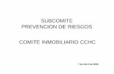 SUBCOMITE PREVENCION DE RIESGOS COMITE …biblioteca.cchc.cl/DataFiles/21423.pdf · Mutual de Seguridad C.Ch. C. Sub-Gerencia de Estudios y Control de Gestión ... Prevención de