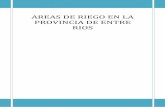 AREAS DE RIEGO EN LA PROVINCIA DE ENTRE RIOS - fao.org · 6 2.1.3. Descripción del riego: El sistema de riego de arroz en la provincia es el de riego por melgas en contorno, manteniendo