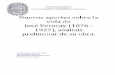 Nuevos aportes sobre la vida de José Verocay (1876 - 1927 ... · INSTITUTO DE NEUROLOGIA HOSPITAL DE CLINICAS FACULTAD DE MEDICIA – UNIVERSIDAD DE LA REPUBLICA Nuevos aportes sobre
