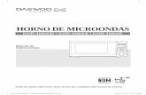HORNO DE MICROONDAS - Daewoo Centro de Serviciosserviciosdaewoo.com.mx/archivos/productos/manual/manual-de-usuario... · caldo de carne. Sazone y agregue el ... de salsa de soya 1