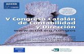 programa sobre control de gestión V Congreso Catalán de ... · Sesión 2 Aspectos contables y ﬁscales de las situaciones de desequilibrio ﬁscales de las empresas ... Taller