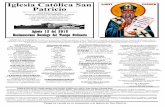 Iglesia Católica San Patricio - stpatrickslufkin.comstpatrickslufkin.com/wp-content/uploads/2018/08/Agoto-122-2018.pdf · (936) 632-9292 LIDERES DE NUESTRA PARROQUIA 60-5 Group,