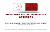 MEMORIA DE ACTIVIDADES 2008 - Sherry Wines | Vinos de Jerez · MEMORIA DE ACTIVIDADES ... MANZANILLA-SANLÚCAR DE BDA. Y VINAGRE DE JEREZ Avda. Alvaro Domecq, 2 11402 JEREZ ... D.