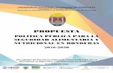 PROPUESTA - obsan.unah.edu.hn · Honduras fue formulada en el marco del Diplomado en Gestión de Políticas Públicas ... que puso en evidencia la explotación del enclave bananero