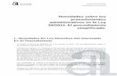 Novedades sobre los procedimientos administrativos en la ...gfw.diputacionalicante.es/repo/rec/857/Material J. Rollon.pdf · lugar de las disposiciones generales de los procedimientos