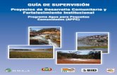 programa agua para pequeñas Comunidades (appC)bivica.org/upload/guia-supervision-proyectos.pdf · Siendo que la función específica del Supervisor es el monitoreo o segui-miento