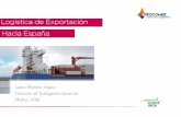Logística de Exportación Hacia España - procomer.com · • El tiempo de tránsito para movilizar mercancías por el Puerto de Tarragona y Algeciras es 2 días mas corto que movilizar