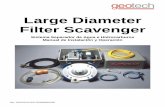 Large Diameter Filter Scavenger - Geotech Environmental ... · También se incluye una manguera de ... Figurea 1-1 y 1-2) es una estructura de dos ... para gasolina, queroseno, etc.