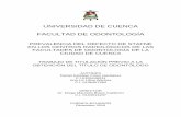 UNIVERSIDAD DE CUENCA FACULTAD DE ODONTOLOGÍAdspace.ucuenca.edu.ec/bitstream/123456789/26287/1/Trabajo de... · A la Carrera de Odontología de la Universidad Católica de Cuenca,