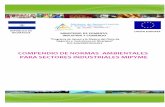 COMPENDIO DE NORMAS AMBIENTALES Fomento/PROYECTOS... · RM 122-2008 Reglamento Sanitario de los Residuos Sólidos Peligrosos y ... NTON 05-015-02 Norma Técnica ... para el Manejo