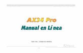 AAX34 Pro Manual en Linea - elhvb.com · imprimirlo a papel A4 y en la configuración de dos páginas sobre cada hoja en su impresora por elegir File > Page Setup y seguir las instrucciónes