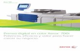 Prensa digital en color Xerox 700i Potencia, eﬁ cacia y ...consumiblesxerox.com.mx/.../Mulltifuncional-Xerox-700i-700-Digital.pdf · alcance un gran número de aplicaciones de gran