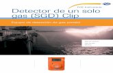 Detector de un solo gas (SGD) Clip - PCE Instruments · Indicación «Prueba funcional pendiente» ... Alcance de sensores Accesorio de comunicación. P01114/ENG, Emisión 1, septiembre