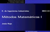 Métodos Matemáticos I - wmatem.eis.uva.eswmatem.eis.uva.es/~jesroj/matem1/Curso/Cap11_Esquema.pdf · El problema elíptico que vamos a tratar El método de las diferencias centradas