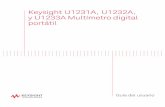 Keysight U1231A, U1232A, y U1233A Multímetro digital portátilliterature.cdn.keysight.com/litweb/pdf/U1231-90030.pdf · – Este dispositivo es para uso en altitudes de hasta 2.000