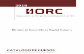 CATALOGO DE CURSOS - orcsistemaselectricos.comorcsistemaselectricos.com/pdf/ORC2018-cursos.pdf · • Condiciones de Seguridad en el ... acciones de mantenimiento en instalaciones