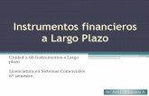 Instrumentos financieros a Largo Plazo - web.uqroo.mxweb.uqroo.mx/archivos/jlesparza/acpsc106/Unidad 2.6b InstrumLP.pdf · Unidad 2.6b Instrumentos a Largo plazo Licenciatura en Sistemas