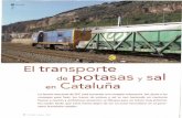 El transporte de potasas - Portada - Revista VÍA LIBREvialibre.org/images/files/Potasa.pdf · El transporte de potasas y sal Cataluña La faceta mercante de FGC está tomando una