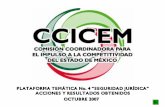 PLATAFORMA TEM ÁTICA No. 4 “SEGURIDAD JURÍDICA” … · Para medir la percepción ciudadana sobre la corrupción, Transparencia Mexicana levant ó 32 encuestas a nivel nacional