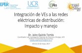 Presentación de PowerPoint - acesolar.org · Integración de VEs a las redes eléctricas de distribución: Impacto y manejo Dr. Jairo Quirós Tortós Coordinador Lab. Investigación