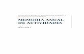 MEMORIA ANUAL DE ACTIVIDADES - afaosuna.comafaosuna.com/wp-content/uploads/2018/02/Memoria-anual-de... · Tareas de atención, percepción y gnosias Tareas de praxias Tareas de memoria