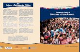 Cuaderno de Trabajo 3 - National Democratic Institute | Home · Cuaderno de Trabajo 3 - Mujeres y Democracia V Presentación Superar la desigualdad en las condiciones de participación