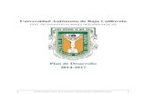 Universidad Autónoma de Baja Californiaiio.ens.uabc.mx/archivos/IIO-Plan-Desarrollo-2014-2017.pdf · de Ciencias Marinas. ... completa congruencia con el PDI desarrollado por la
