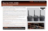 Serie VX-450 - bacigaluppi.com · seguridad crítica para trabajador, tanto en posición horizontal como vertical, así como el grado de movimiento del trabajador. Ajustar la configuración