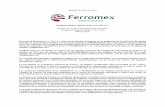 REPORTE ANUAL 2016 - ferromex.com.mx · los enumerados en los suplementos correspondientes o cualquier otro evento que con el transcurso del tiempo ... CETES Certificados de la Tesorería