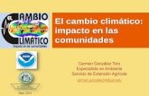 El cambio climático y las comunidades - academic.uprm.eduacademic.uprm.edu/gonzalezc/HTMLobj-919/ccimpactcambioclimatico.pdf · Calentamiento global - definición Lección 1 ¿Cómo