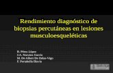 Rendimiento diagnóstico de biopsias percutáneas en ... · biopsias percutáneas en lesiones musculoesqueléticas R. Pérez López J.A. Narváez García M. De Albert De Delas-Vigo