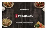 Eventos - pfchangs.com.copfchangs.com.co/PDF/eventos_PF_Changs.pdf · La frescura de nuestra cocina cobra vida con el poder del WOK. Una tradición asiática de 2.000 años que es