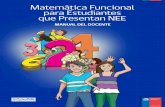 Matemática Funcional para Estudiantes que Presentan NEE · Cálculo Funcional para Estudiantes que Presentan NEE / Manual del Docente Cálculo Funcional para Estudiantes que Presentan