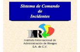 Sistema de Comando de Incidentes - iztacala.unam.mx · ENTRENAMIENTO CERTIFICACION Y CALIFICACION PUBLICACIONES DEL MANEJO DE INCIDENTES. Importancia del Sistema: QIncidentes Complejos.