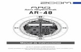 Aero RhythmTrak A - zoom-na.com · independiente como un controlador MIDI multifunción cuando esté conectado a un ordenador u otro dispositivo vía USB. ... sonoras podrá encontrar