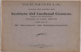 MEMORIA DEL INSTITUTO DEL CARDENAL CISNEROS 1953 …fuenterrebollo.com/Masoneria/Cisneros/MEMORIAS/MEMORIAS-INSTITUTO... · dos", " Estudio Nomográfico de las Ecuaciones Trinómicas",