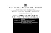 COMPENDIO FASCICULAR HISTORIA DE MÉXICO CONTEXTO UNIVERSAL ... · historia de mÉxico contexto universal i . historia. fascÍculo 1. introducciÓn al estudio de la fascÍculo 2.