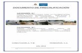 DOCUMENTO DE PRECALIFICACIÓN - HonduCompras · Supervisión de Pequeñas Obras de Infraestructura Vial. ategoría “D”: Consultor Individual para la Construcción de Proyectos