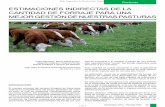 ESTIMACIONES INDIRECTAS DE LA CANTIDAD DE FORRAJE … · Setiembre 2013 - Revista INIA 27 Pasturas para tomar decisiones de manejo animal y pastoril, así como realizar presupuestaciones