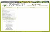 RED COLOMBIANA BOLETÍN DE RESTAURACIÓN …erecolombia.com/files/Vol 2 No 4 - Noviembre 2007.pdf · Sistemática Molecular de Organismos Fotosintetizadores” ... algún entendimiento